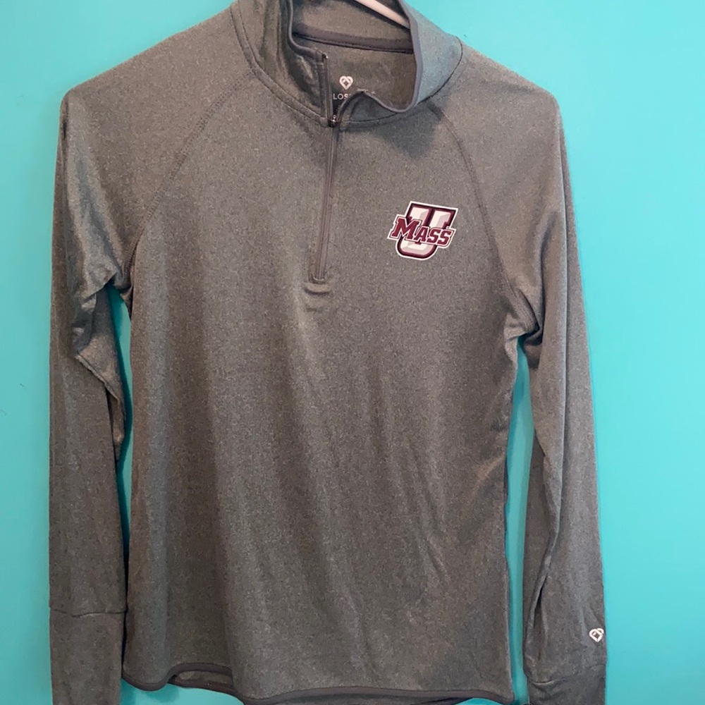 NWT umass quarter zip